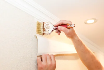 Pose de papier peint à Laramière — revêtements muraux et toiles de verre